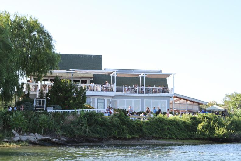 View of Cowfish Restaurant from the water