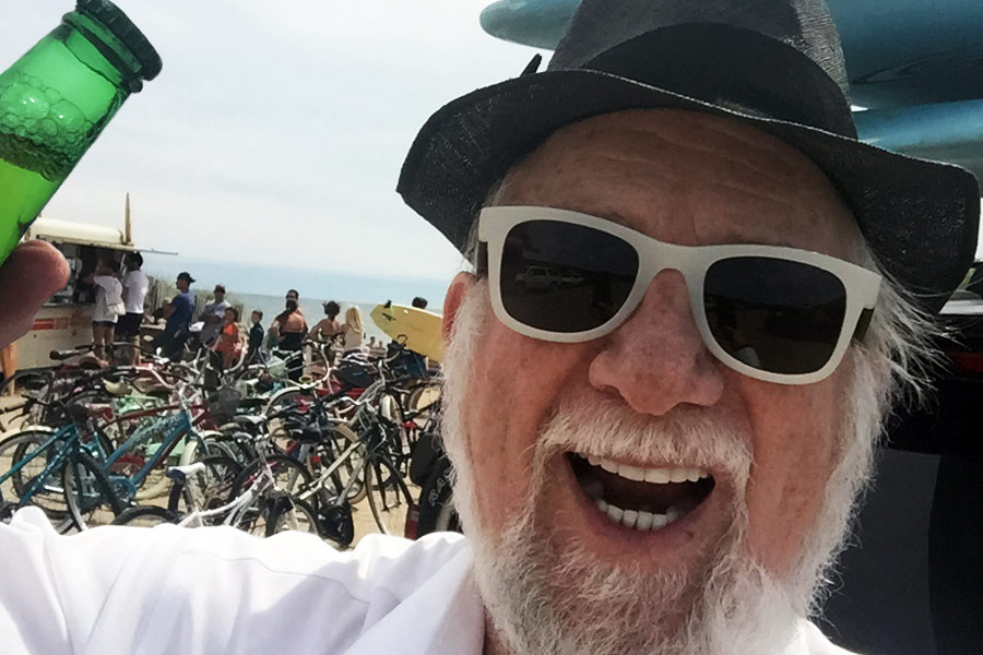Dan takes a selfie at Ditch Plains in Montauk