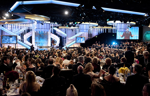 2012 Golden Globes Beverly Hilton Ballroom HFPA
