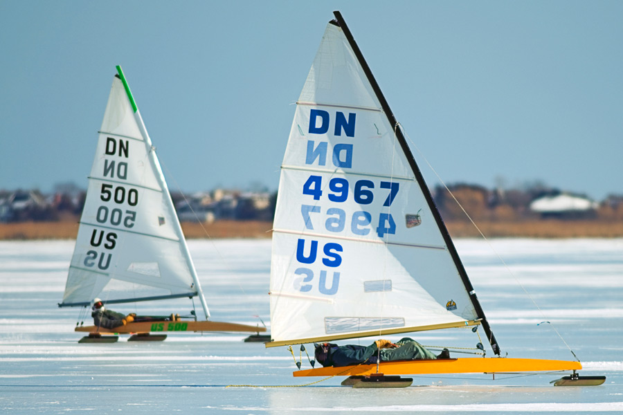 Ice sailing