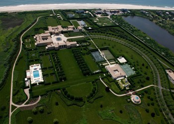 Ira Rennert's Fairfield estate in Sagaponack. Photo credit: Cully/EEFAS