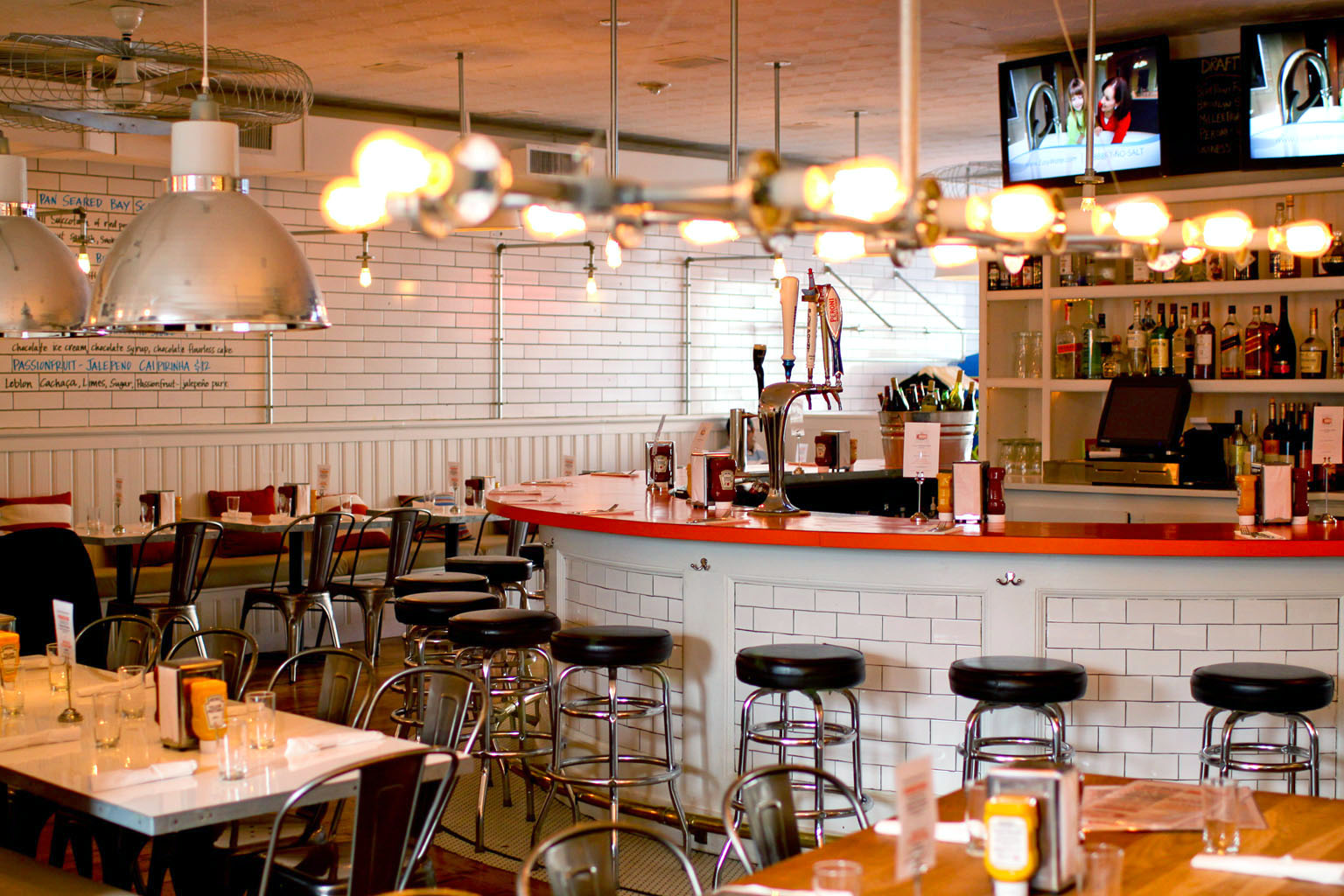 Inside LT Burger in Sag Harbor