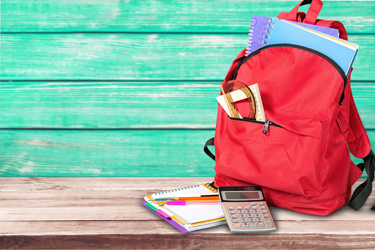 Back-to-school shopping backpack, Photo: Olegdudko/123RF