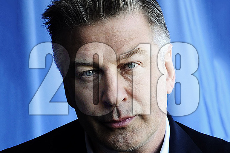 Alec Baldwin approved press photo with 2018 on top