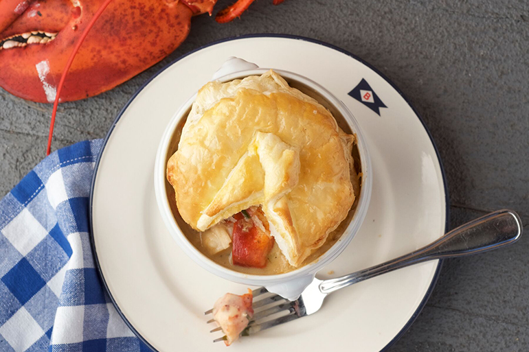 Chef Jay Lippin's Lobster Pot Pie at Baron's Cove, Photo: Courtesy Baron's Cove