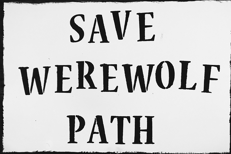 My Werewolf Path sign