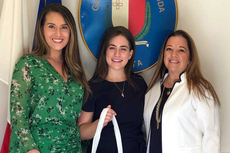 Bianca Pappas, Ana Calderone and Michelle Buttigieg