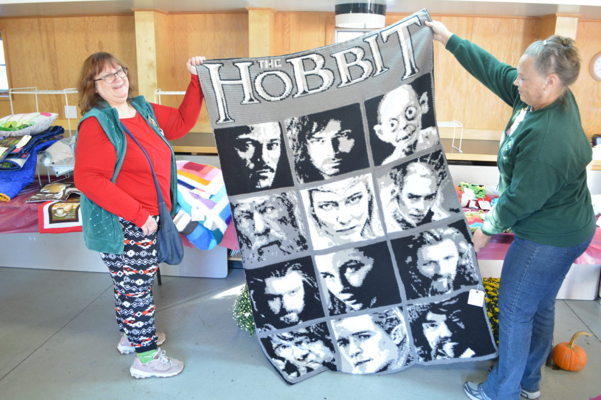 A Hobbit-themed needlework entry