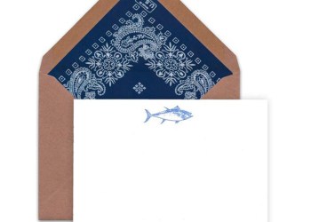 Terrapin Stationers Blue Fin Tuna Stationery, $22 for 6 cards
