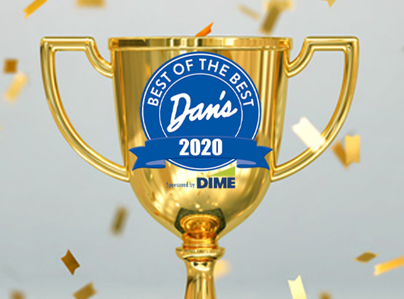 Gold winners trophy, champion cup with falling confetti