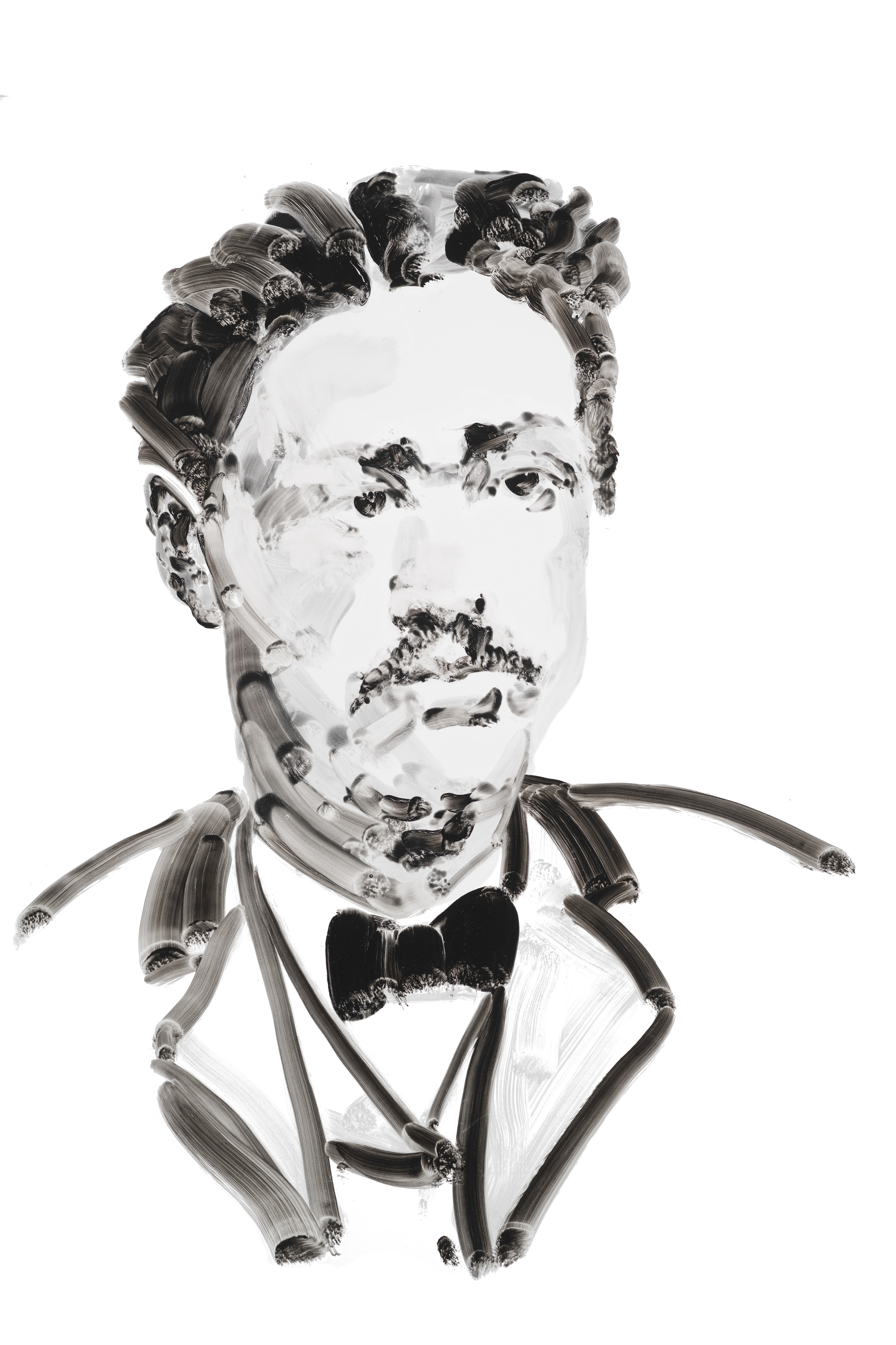 Nathan Cuffee portrait by Eric Fischl for Sag Harbor Church and the Saints of Sag Harbor