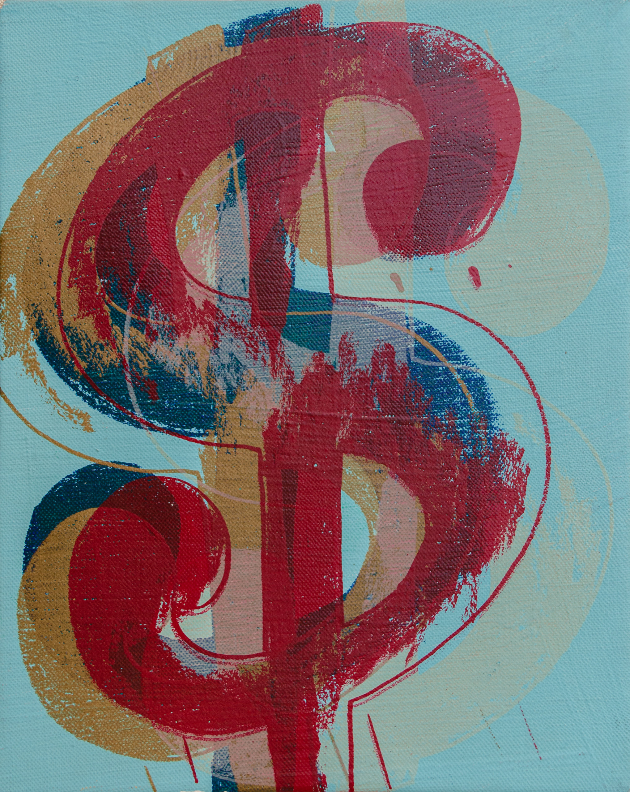 Hamptons Fine Art Fair - David Benrimon Fine Art, Andy Warhol, Dollar Sign, 1981, Acrylic and silkscreen ink on canvas, 10h x 8w in (25.4h x 20.3w cm)