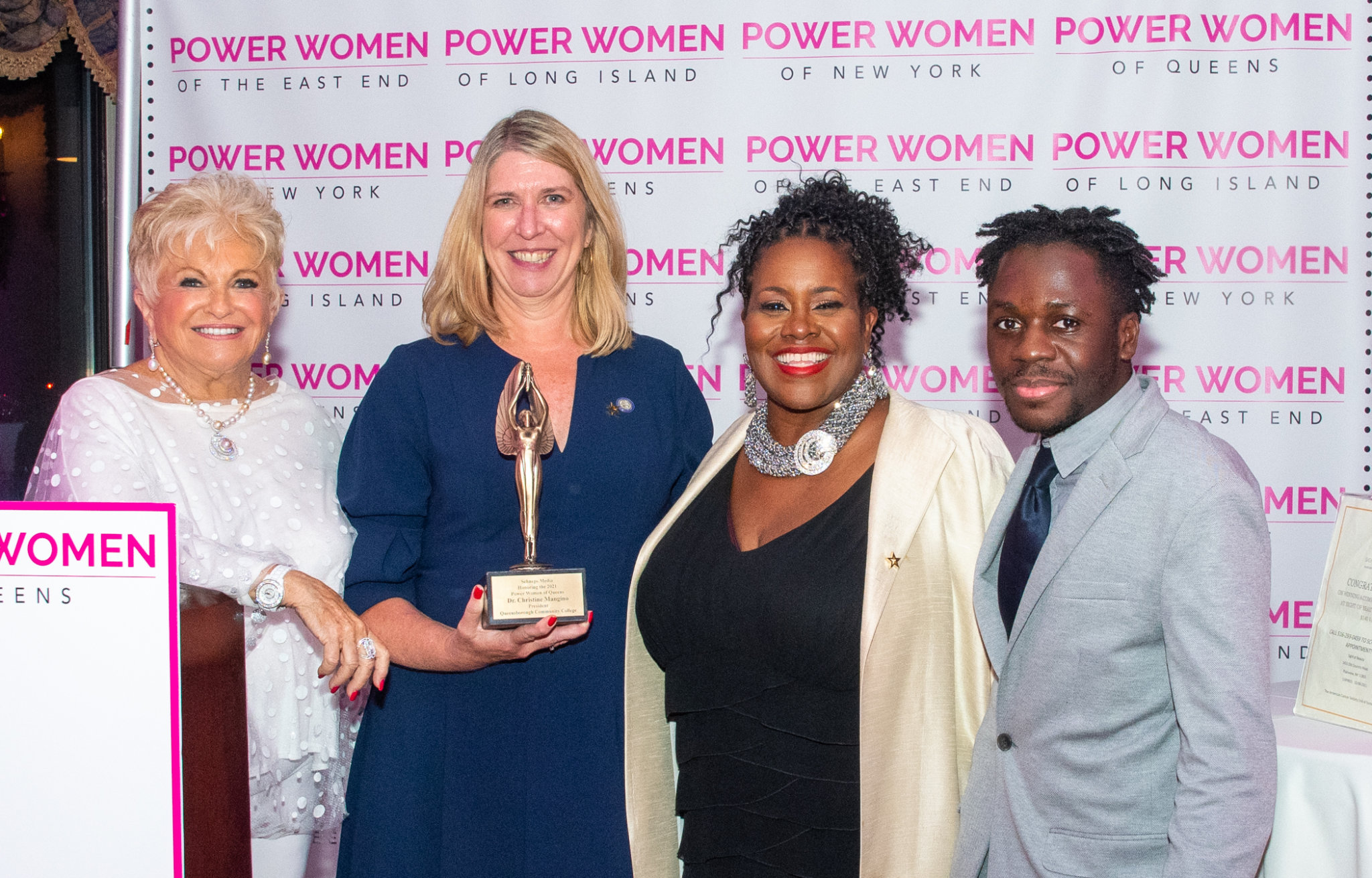 I had the pleasure of honoring, among others, Dr. Chrsitine Mangino and Dr. Berenecea Johnson Eanes.