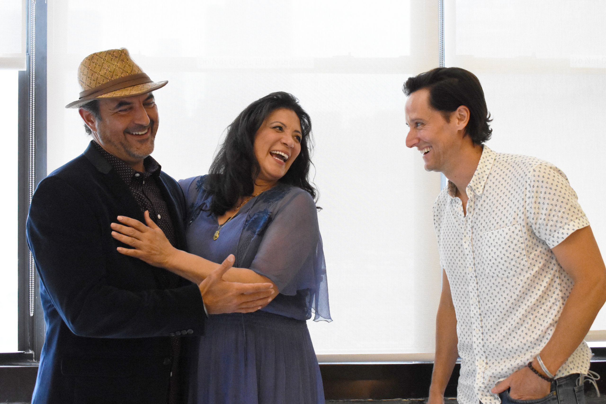 Serafin Falcon, Iliana Guibert and Christian Barillas of Anna in the Tropics at Bay Street Theater