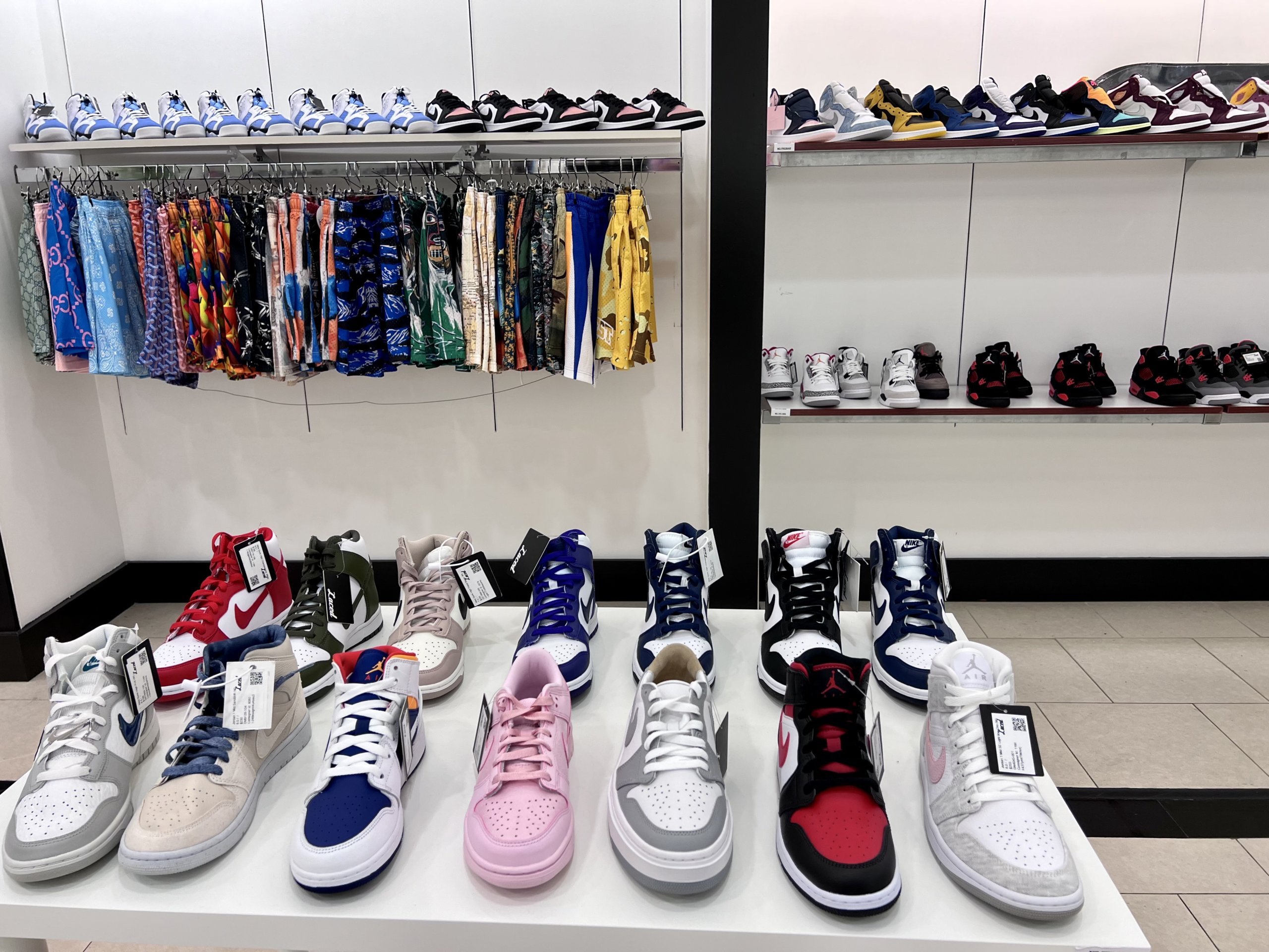 Rare sneakers at Laced in the Mall at Wellington Green
