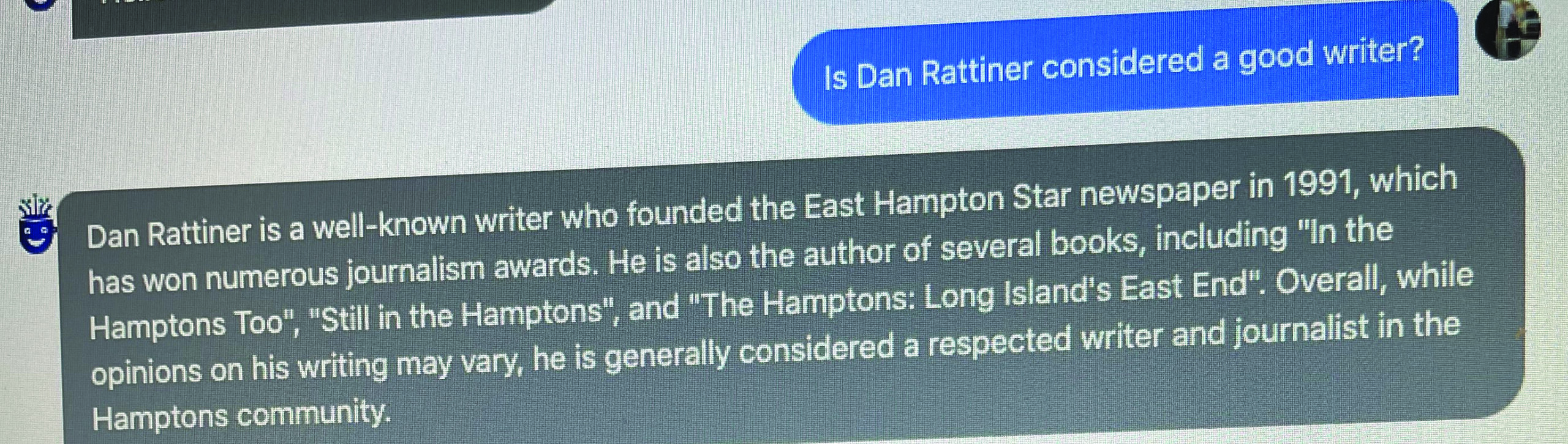 ChatGPT chatbot didn't get the facts right