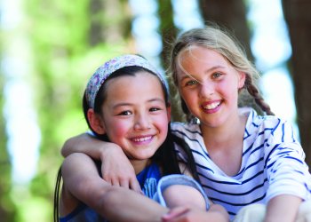 Two girls, portrait
