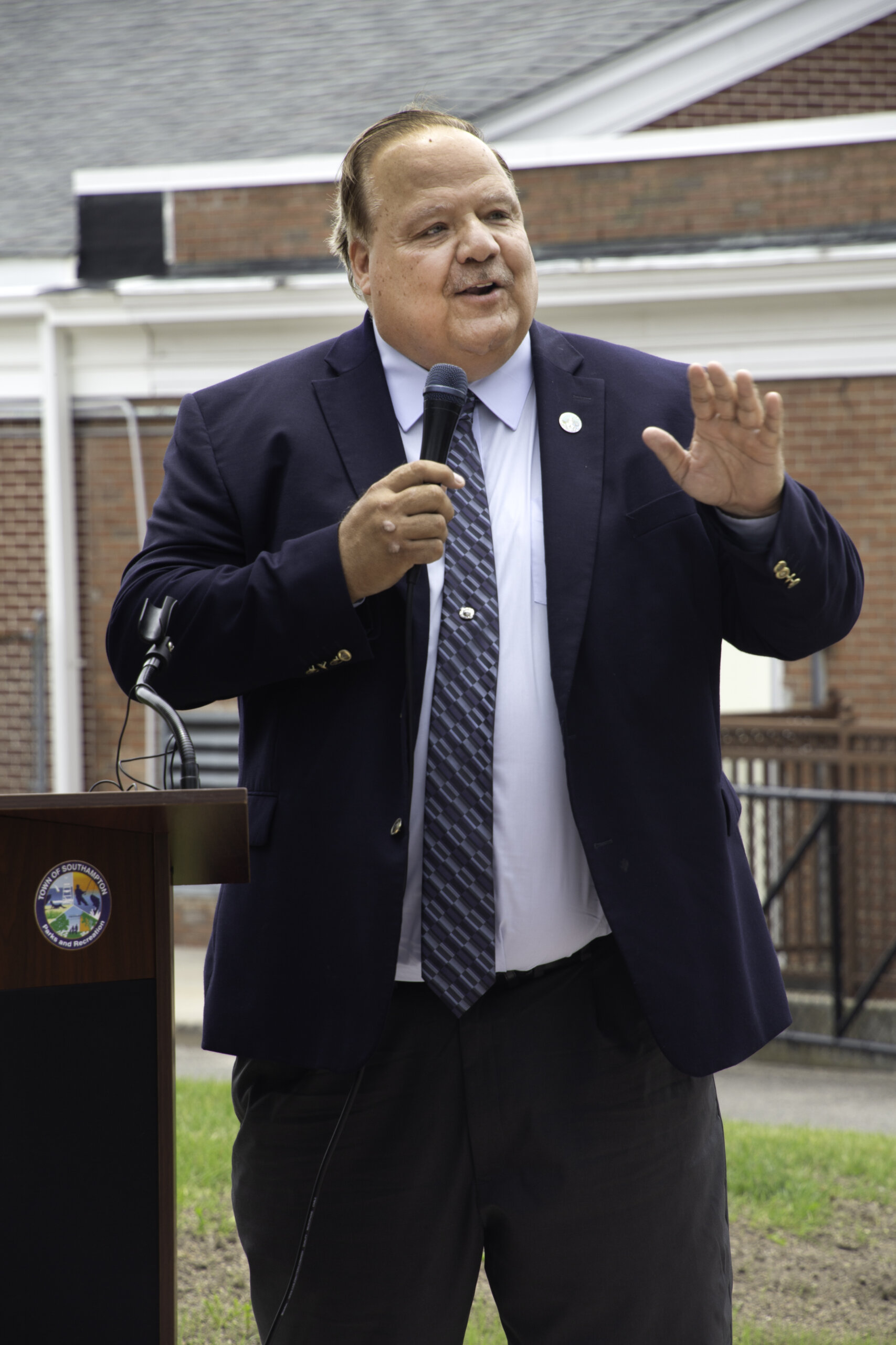 Town Councilman Rick Martel at the Edie Windsor Heart Project's Memorialization
