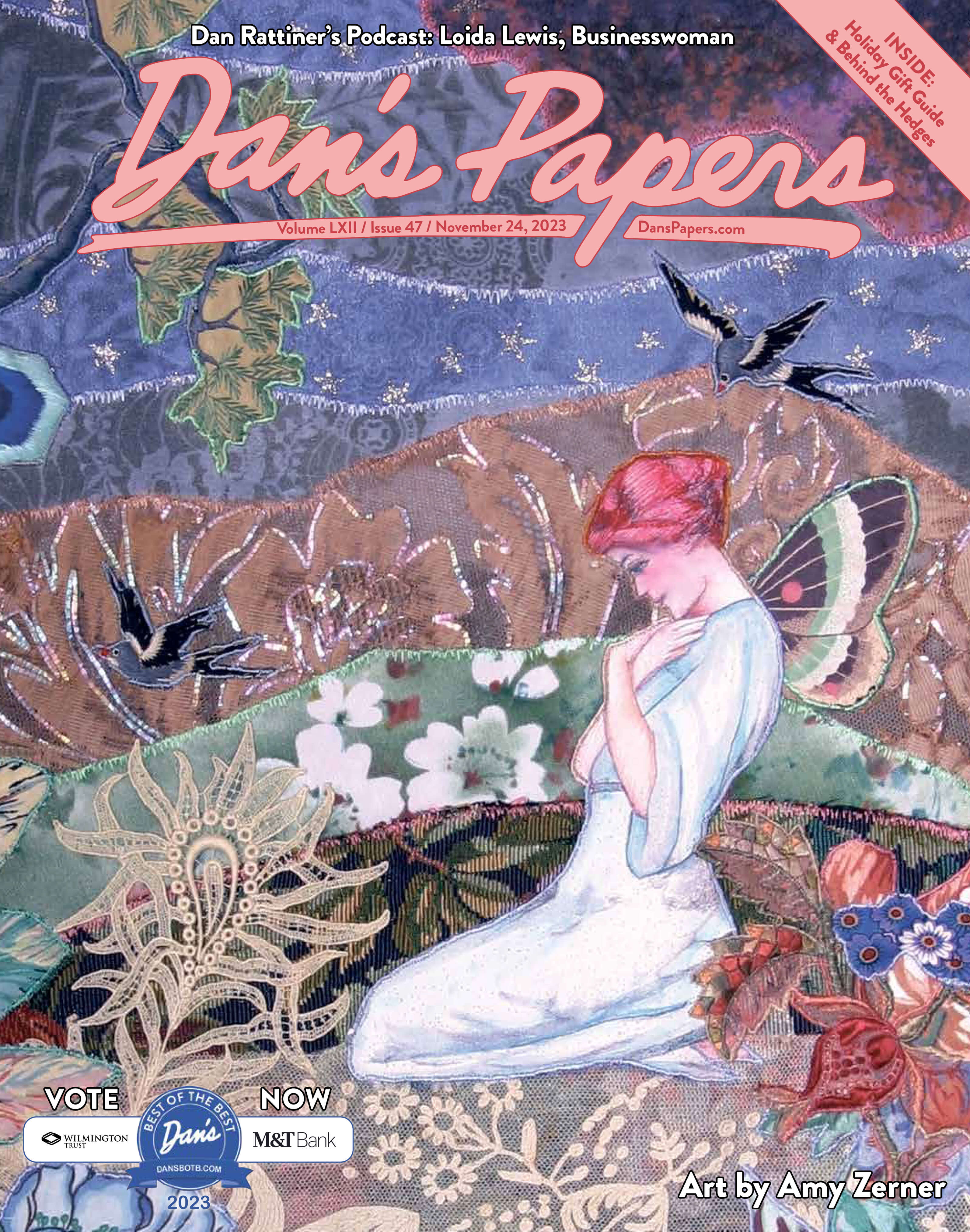 November 24, 2023 Dan's Papers cover art by Amy Zerner