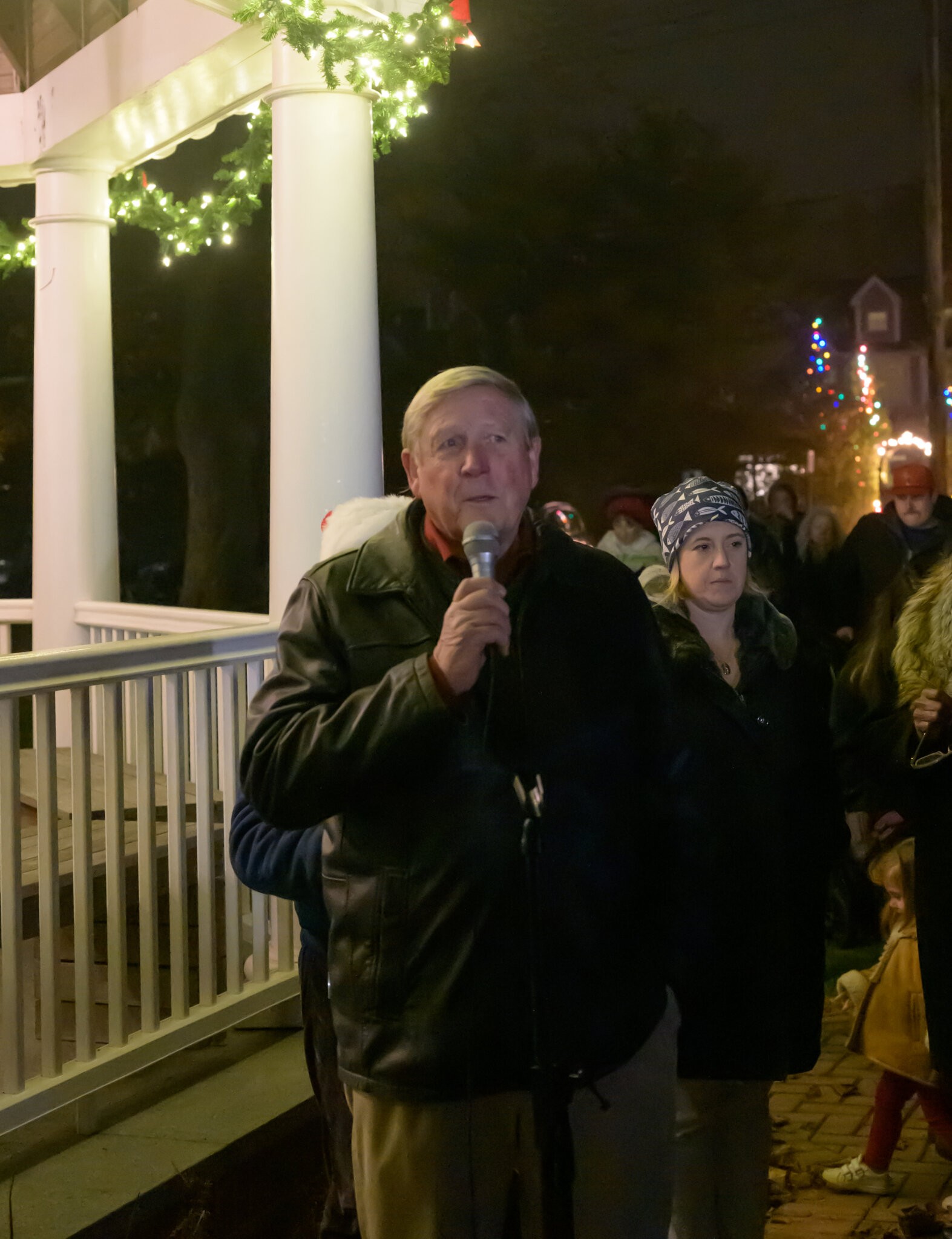 Village Trustee Ralph Urban at the Westhampton Beach Winter Festival