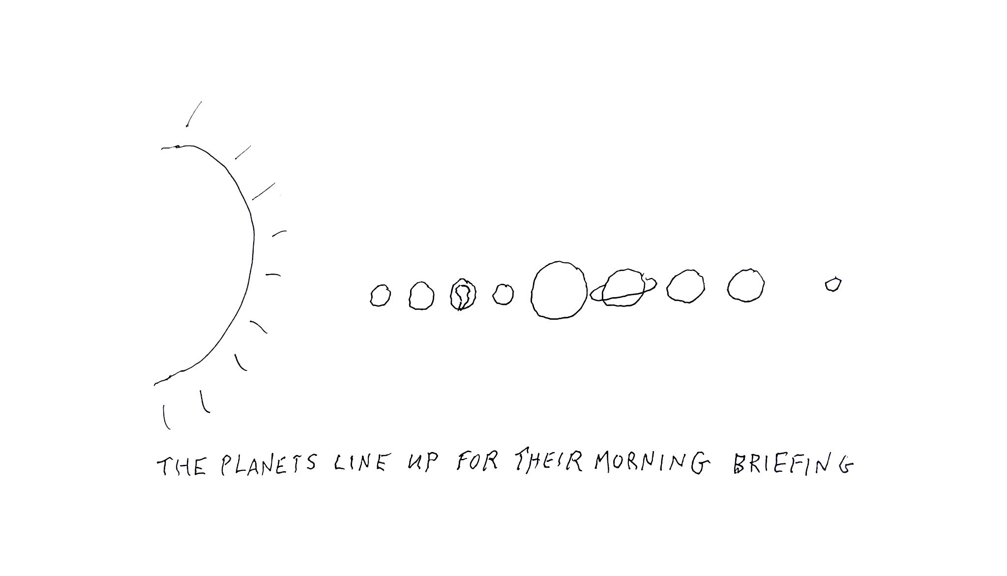 Planets cartoon by Dan Rattiner