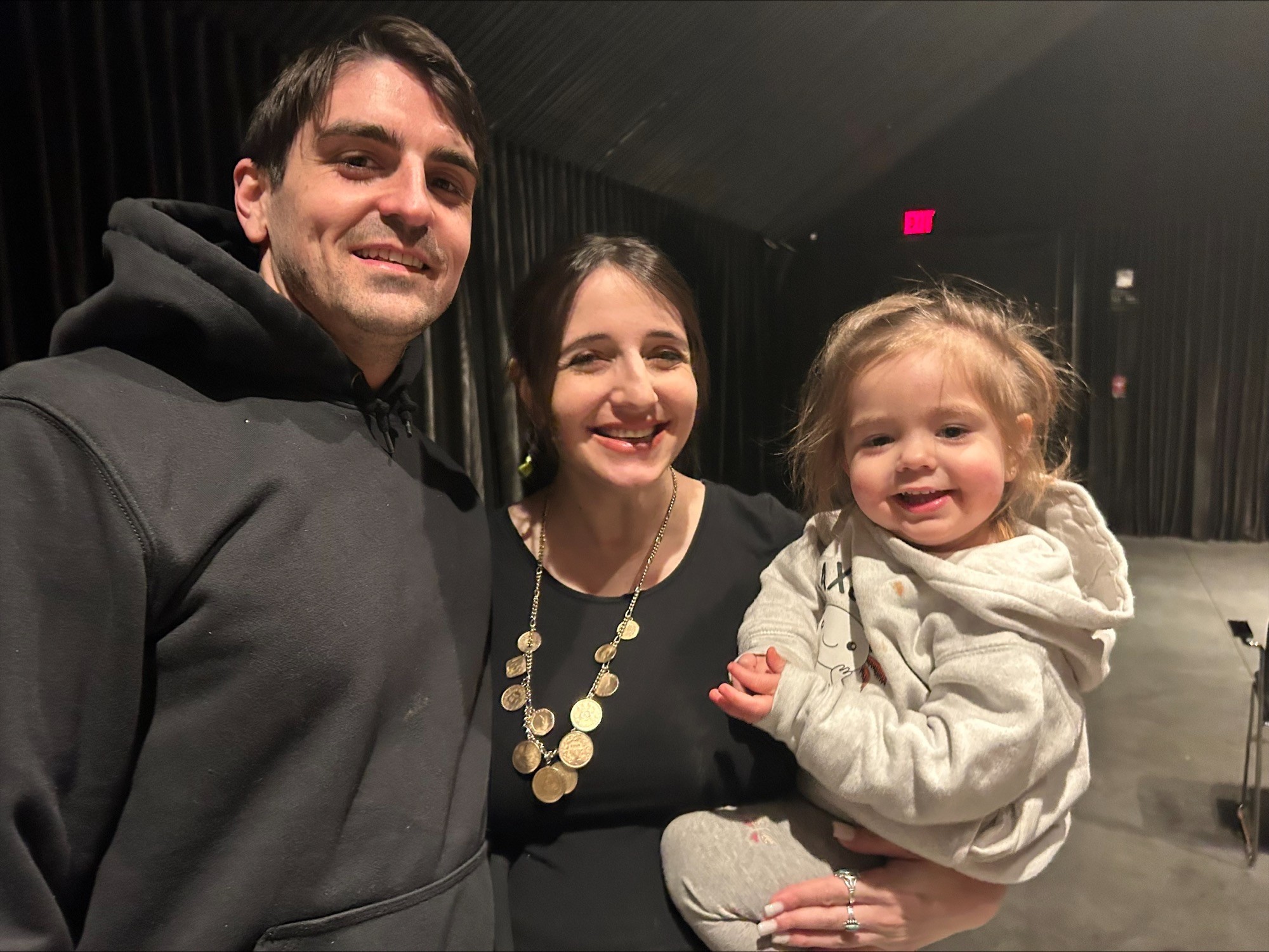 Gianna Volpe with her family at the Parrish Art Museum's Bizshine