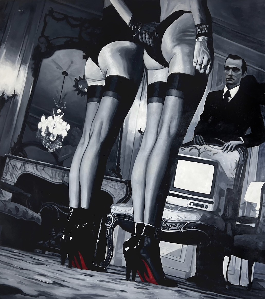 Artwork by John Grande from "Love IS a Drug" at The White Room Gallery