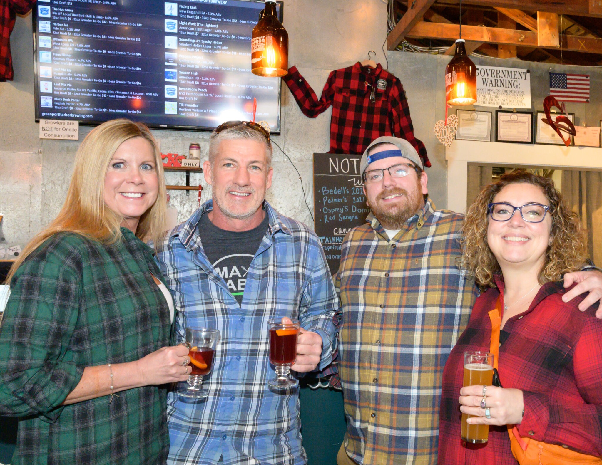 Susan Giglio, David Hoey, Joe Osicki, Amy Cooper at Flanneltine's Day