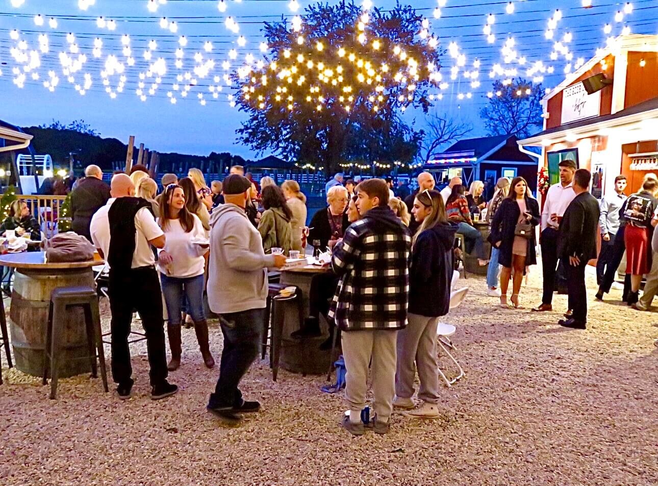The backyard at Baiting Hollow Farm Vineyard