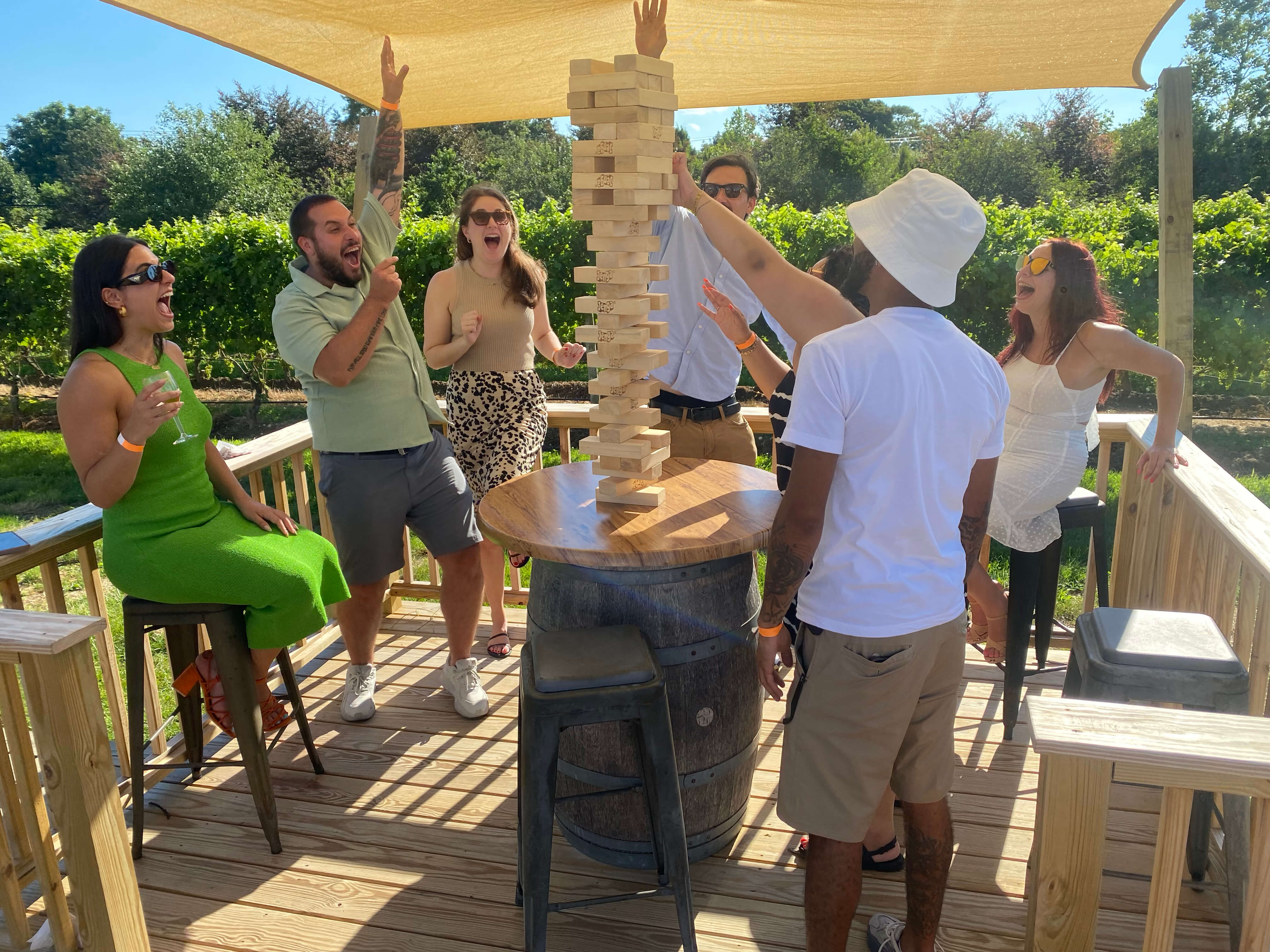 Jenga at Baiting Hollow Farm