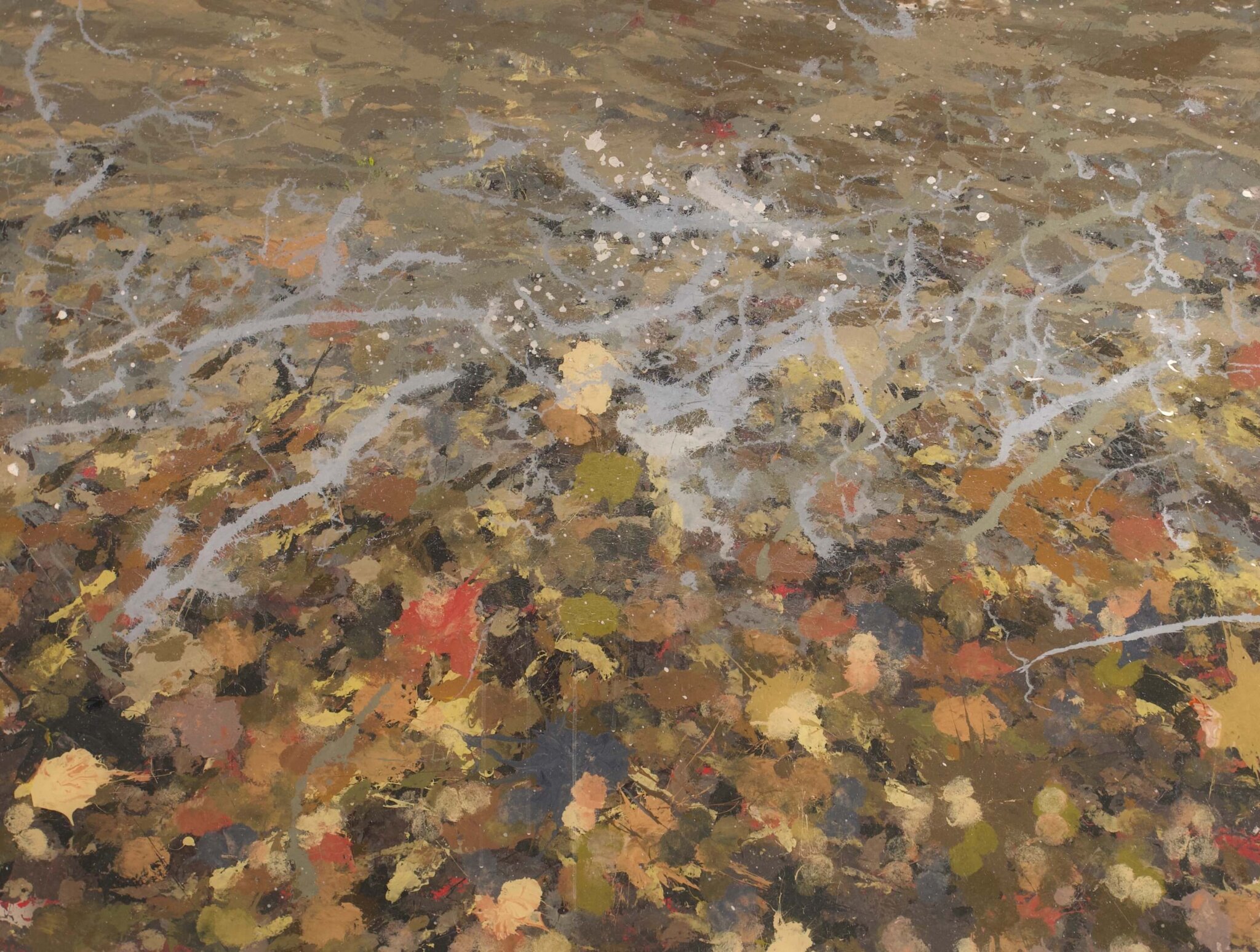 Ben Miller's "Ruby River, MT" (April 28, 2024, acrylic on polycarbonate, 36" x 48")