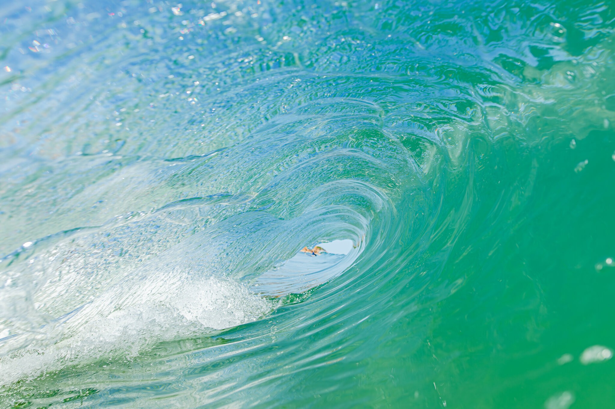 The water resembled that of a tropical paradise off Montauk recently.