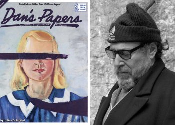 Julian Schnabel, and his September 13, 2024 Dan's Papers cover art, 