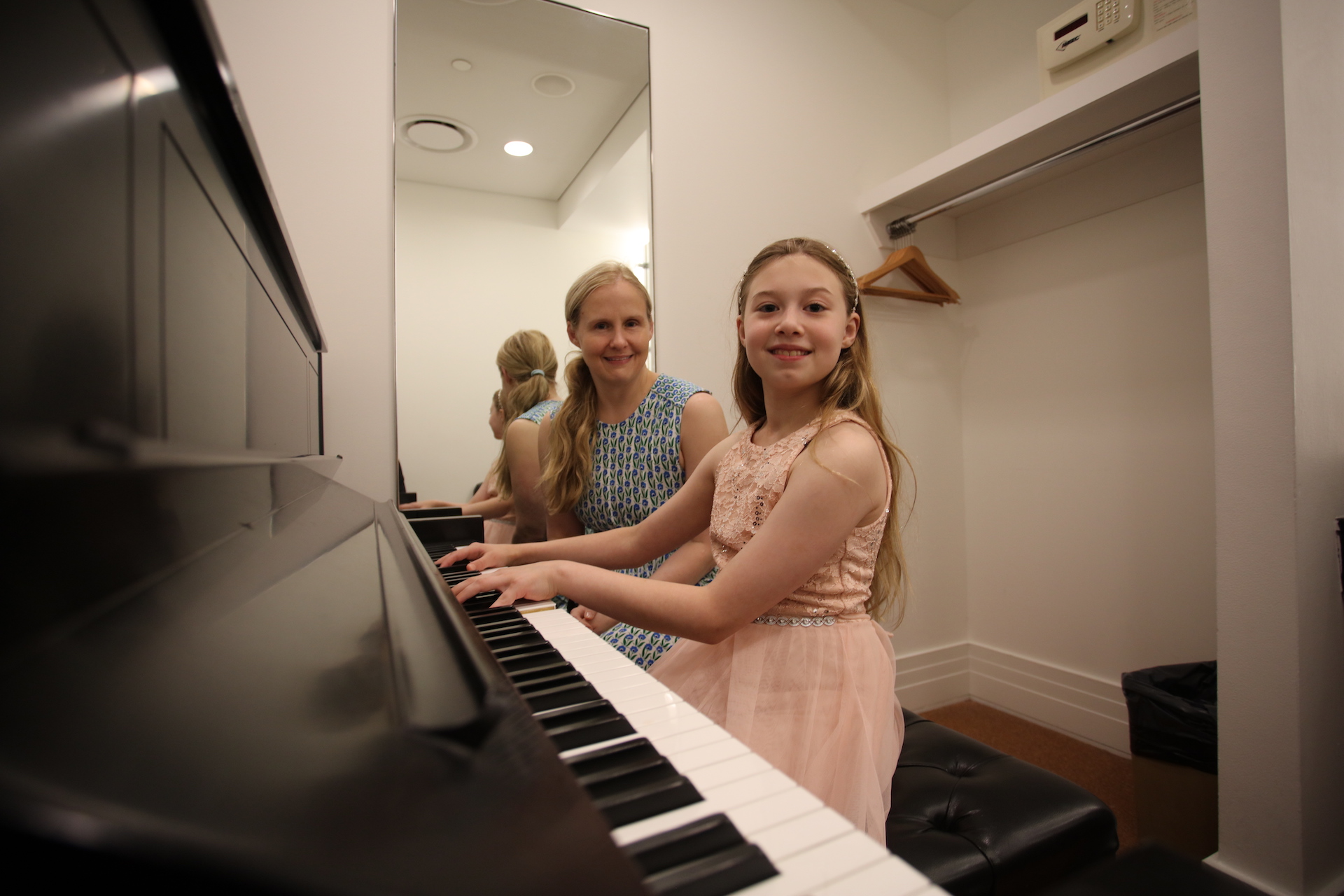 At the age of 11, Elizabeth Levine plays piano at Carnegie Hall.