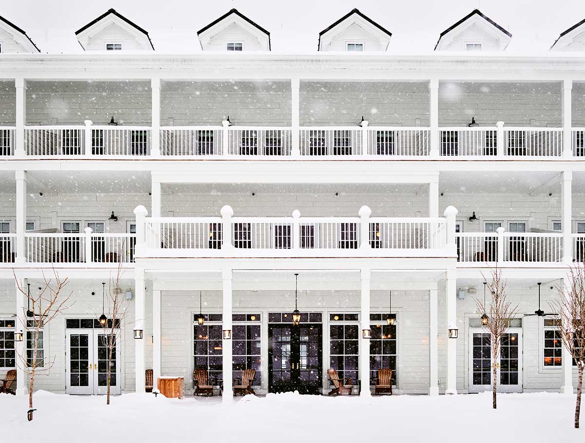 The picturesque Lake House on Canandaigua in winter.