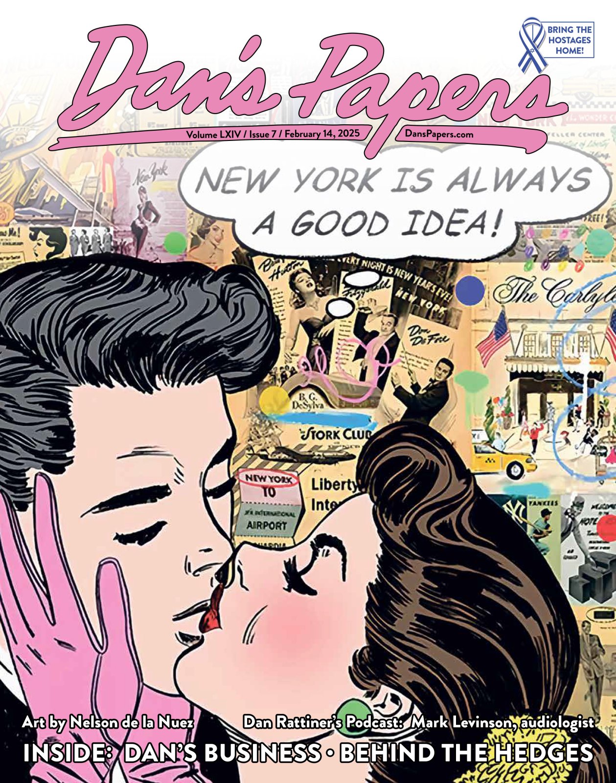 February 14, 2025 Dan's Papers cover art by Nelson de la Nuez
