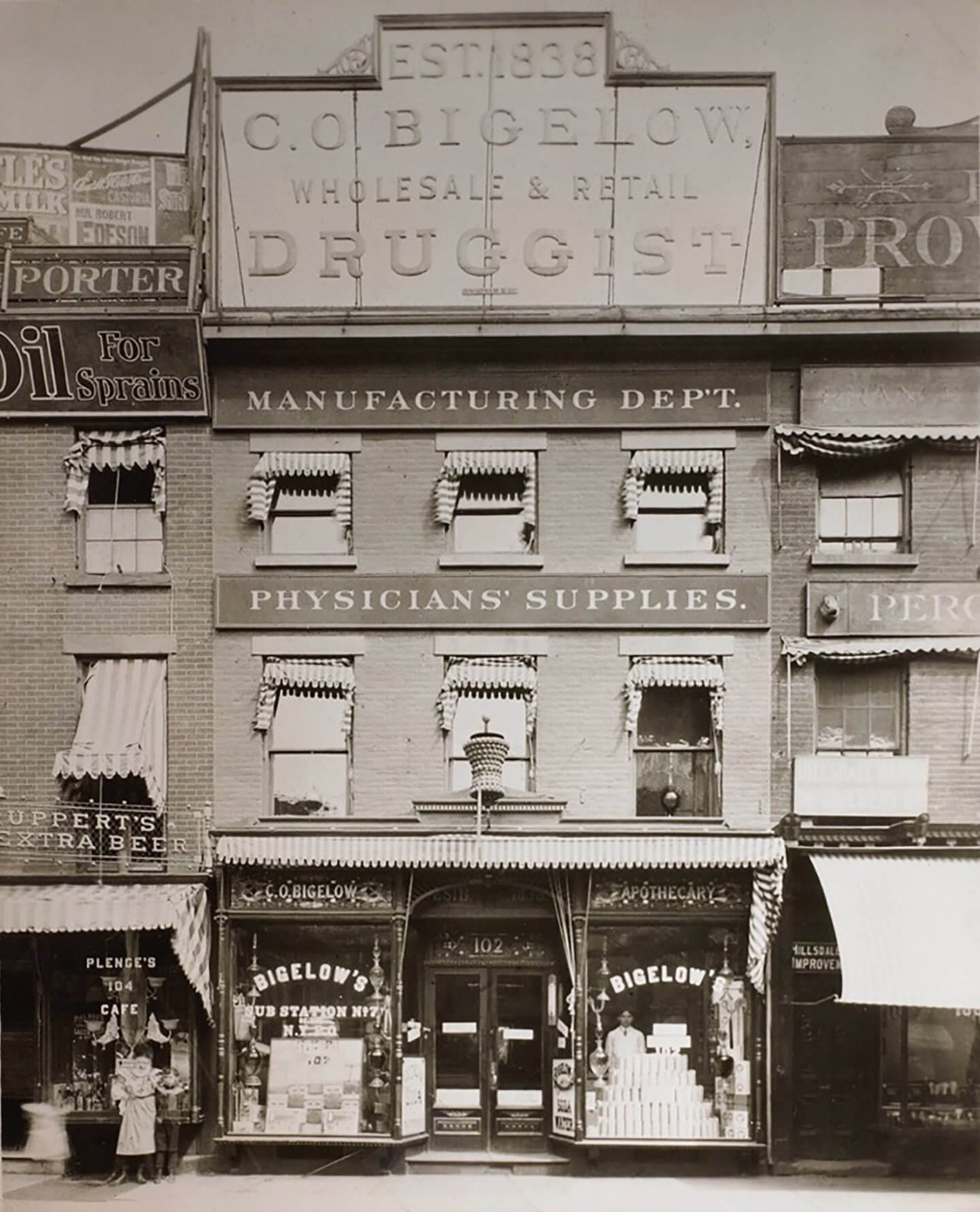 The C.O. Bigelow storefront prior to 1900