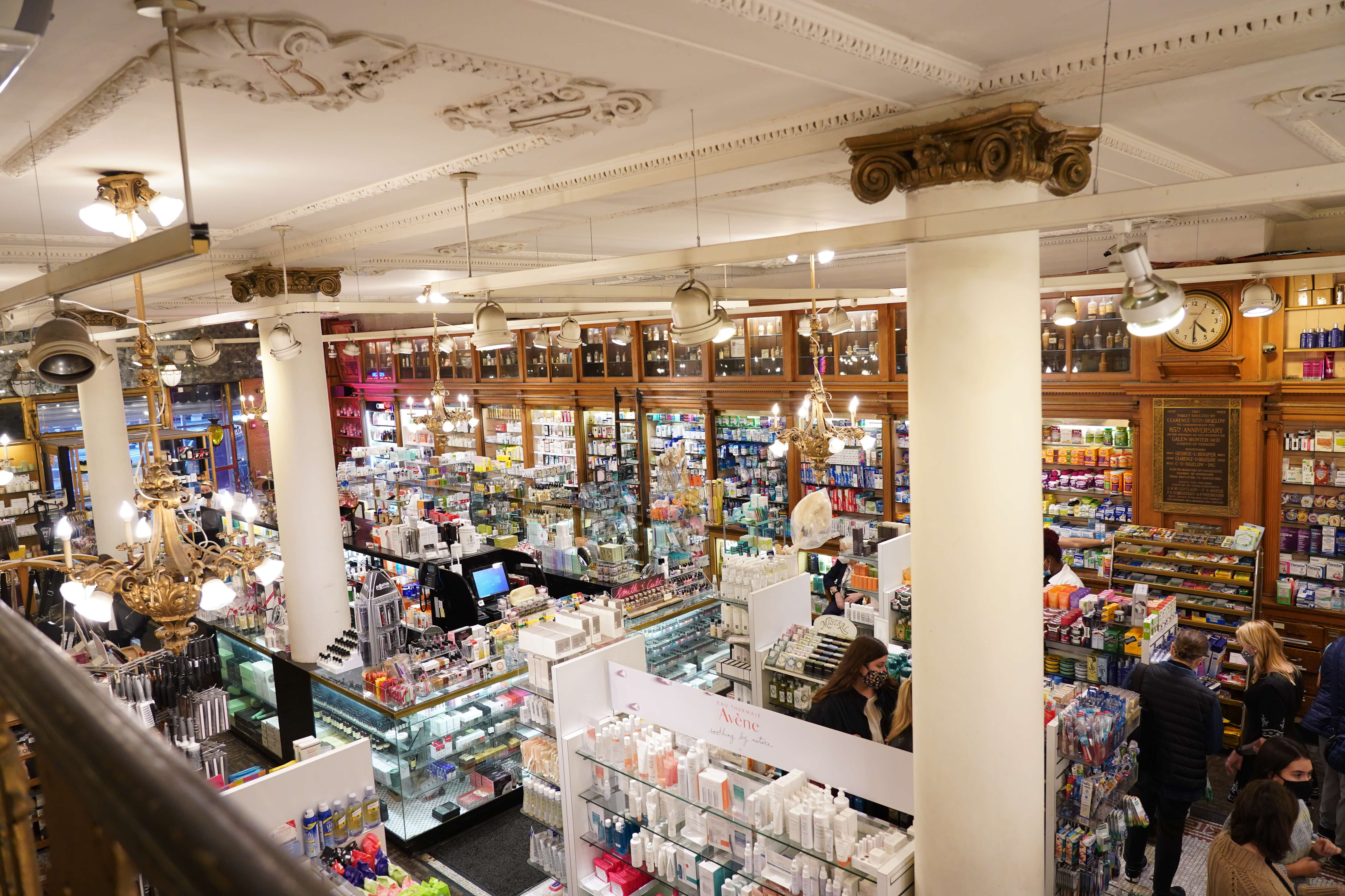An interior view from the C.O. Bigelow mezzanine