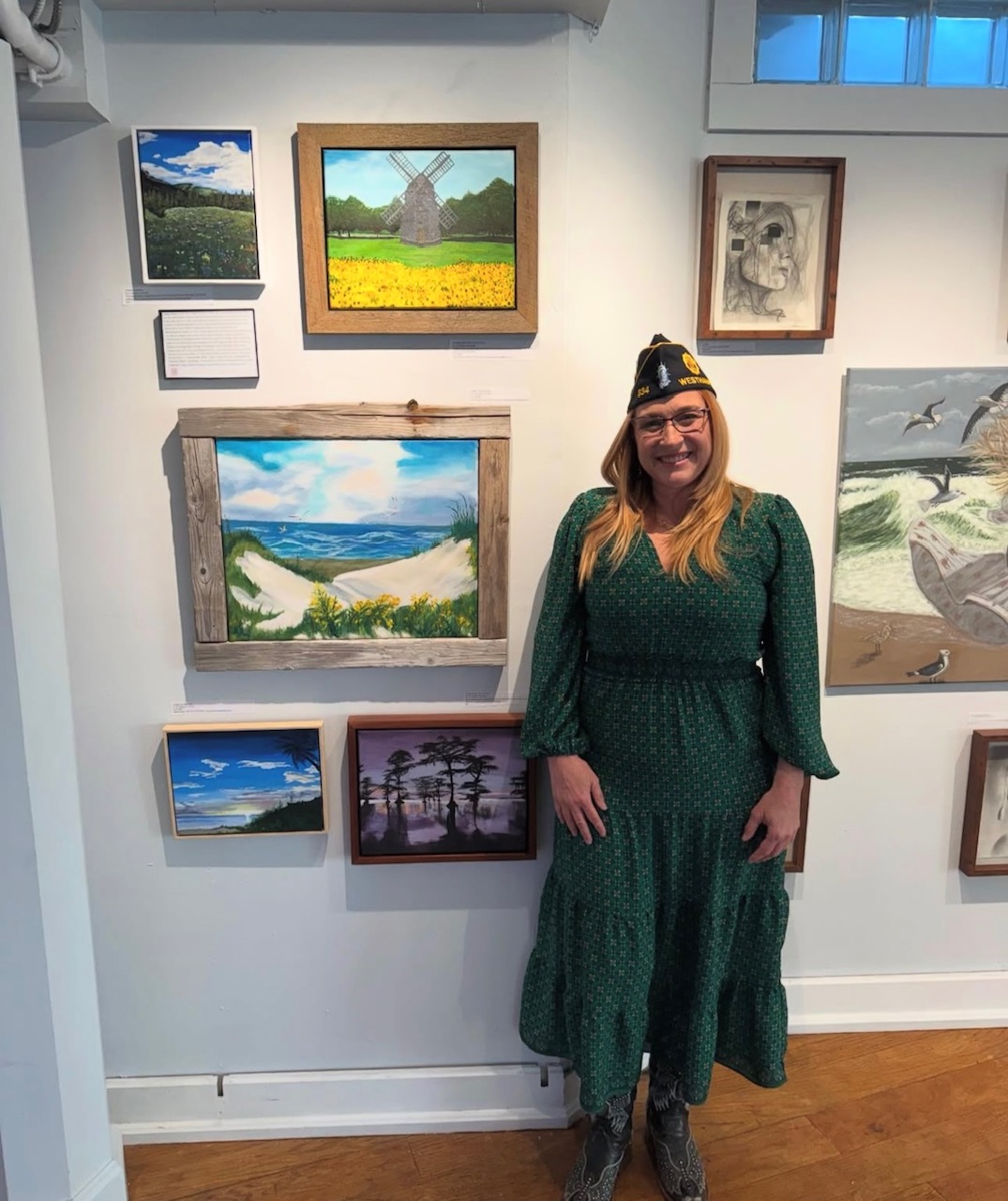 Lisha Terry shows off her work in The Art of Healing at Bay Street