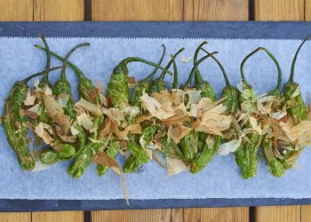 Blistered Shishito peppers a la R.AIRE at The Hampton Maid