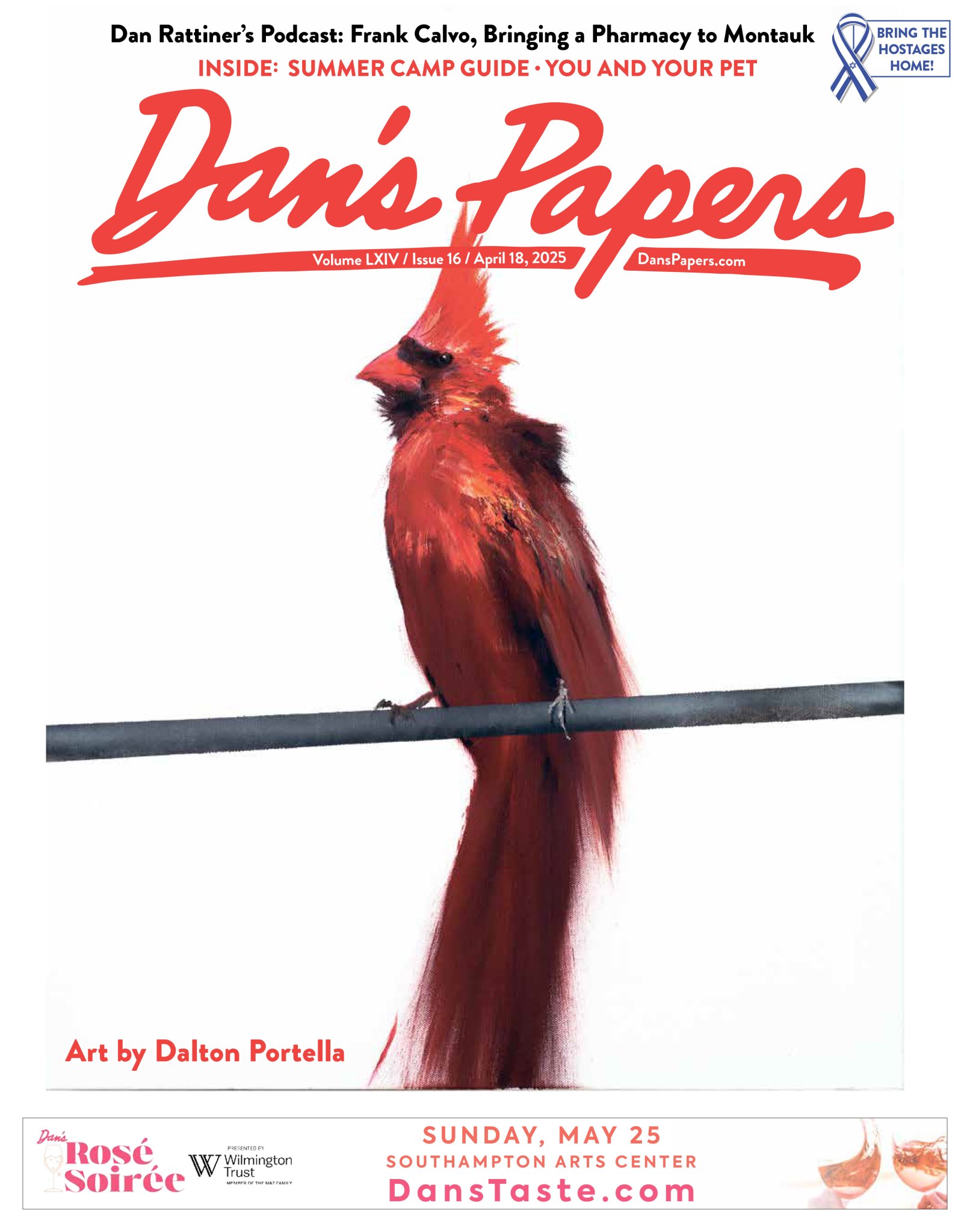 April 18, 2025 Dan's Papers cover art by Dalton Portella