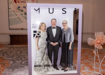 Gala Co-Chairs Marta Batmasian and John DesPrez III with new Museum Director and CEO Ena Heller at Boca Raton Museum of Art