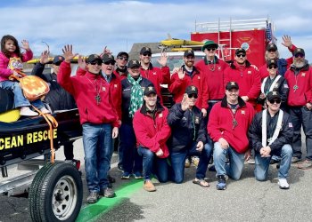 Grand Marshalls Ocean Rescue of Amagansett Crew at the Amagansett St. Patrick's Day Parade