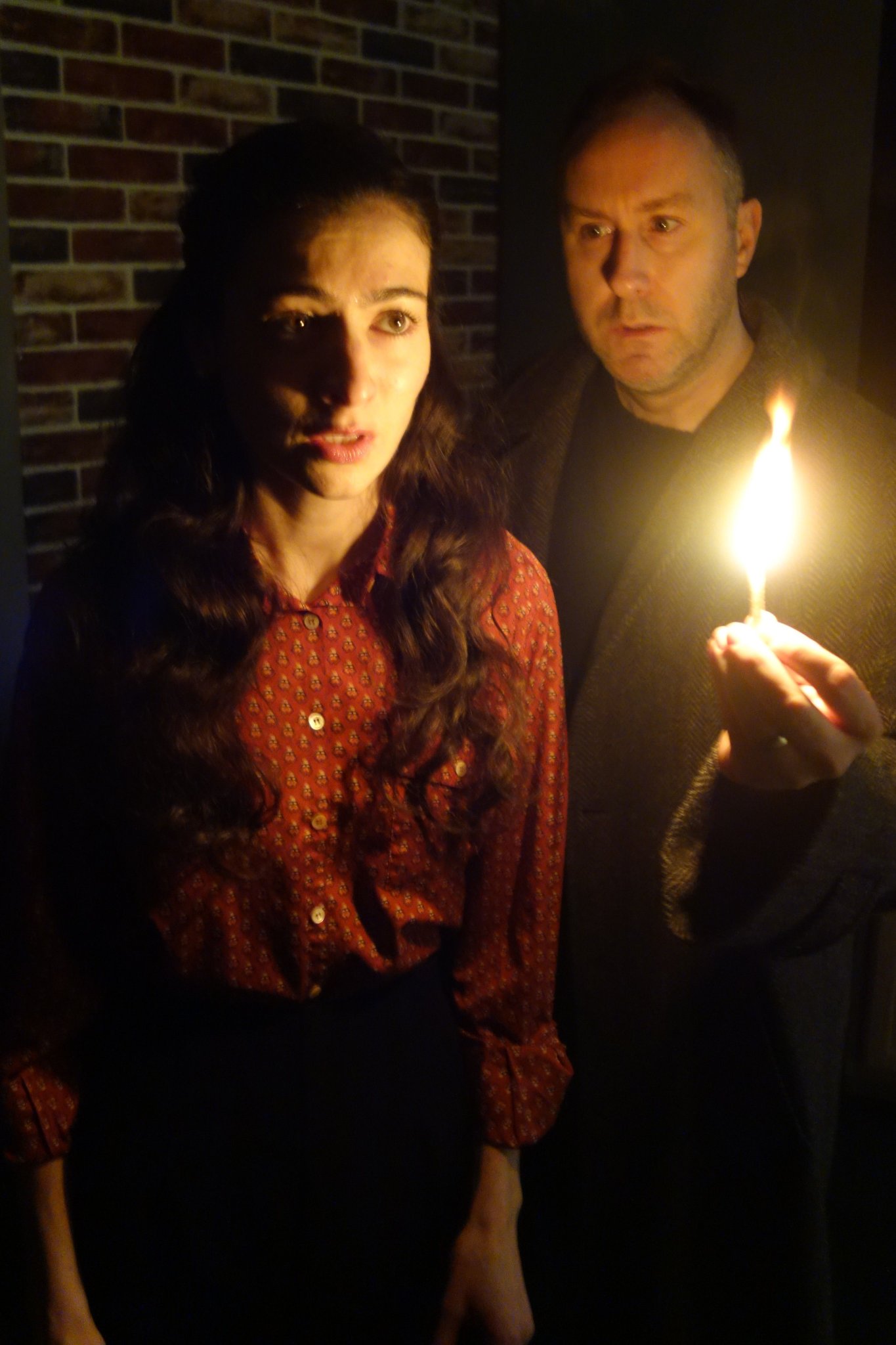 Jessica Mae Murphy and Scott Butler in Wait Until Dark at Theatre Three