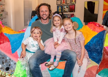 Ludi, Louisa, Josephine and Franciska Salm at Parrish Art Museum
