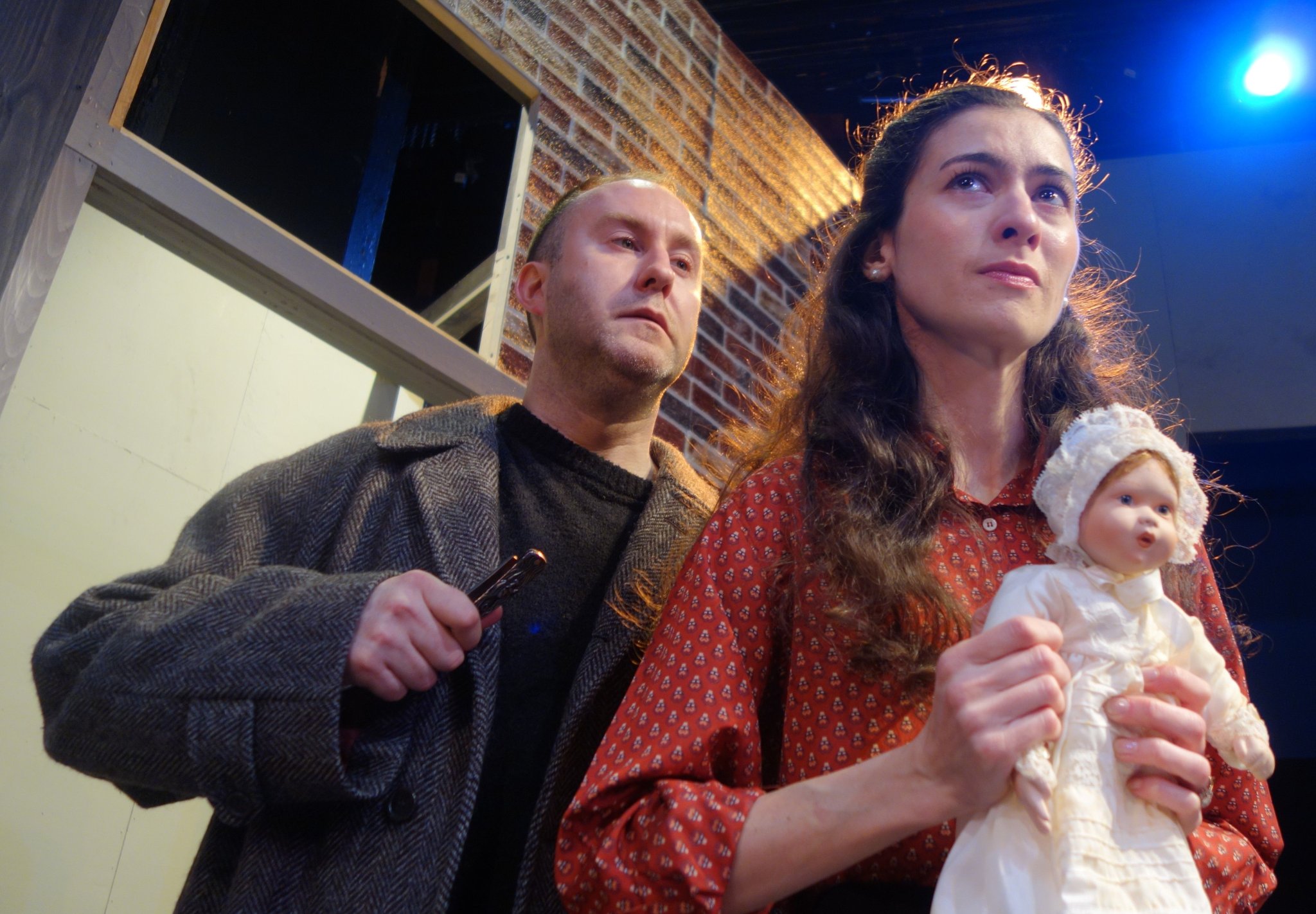 Jessica Mae Murphy and Scott Butler in Wait Until Dark at Theatre Three