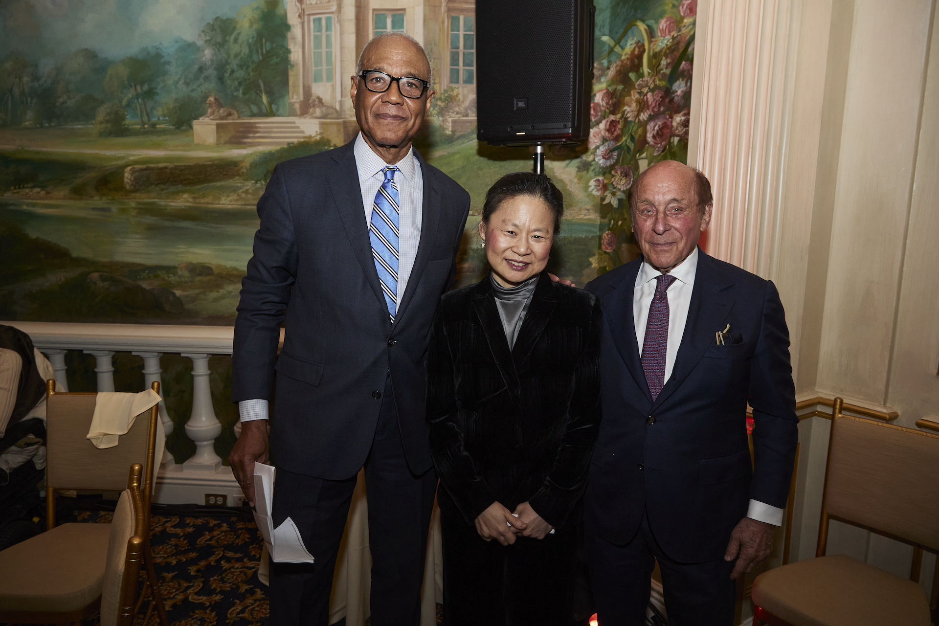 Honoree Ron Claiborne with the organization's founder, Midori Goto, and Chairman Emeritus, Alan Fischer.