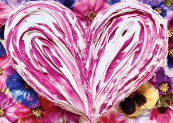 February 9, 2024 Dan's Papers cover art by Jennifer Jo Contini for Valentine's Day heart
